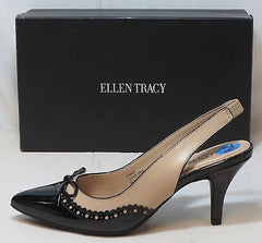 ELLEN TRACY Women's Bindy Slingbacks - Sand/Black - Sz 7-9 NIB - MSRP $109 - ShooDog.com