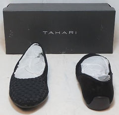 TAHARI Women's Kara Flat - Black Fabric - - ShooDog.com