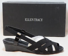 ELLEN TRACY Women's Jonas Sandal - Black Patent - Multi SZ - NIB - MSRP $69 - ShooDog.com