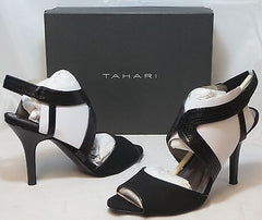 TAHARI Women's Laine High-Heeled Sandal - Black - Sz 8,8.5 - NIB - MSRP $98 - ShooDog.com