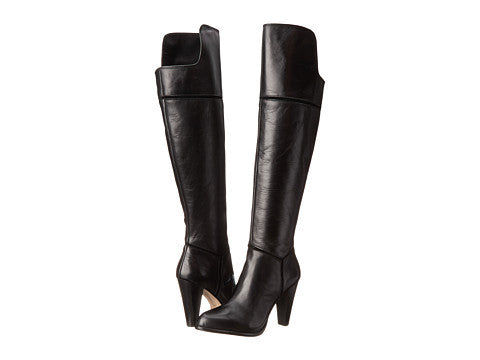 FRENCH CONNECTION  Women's Cai •Bitter Chestnut• Round Toe Leather Knee High Boot - ShooDog.com