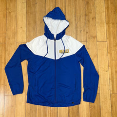 Women's •Badger Sport• Sprint Outer-Core Hooded Jacket wht/blu medium