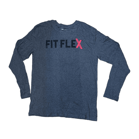 Men's  Badger Sport •Performance Fit Flex•  Long Sleeve Tee Gray - Large