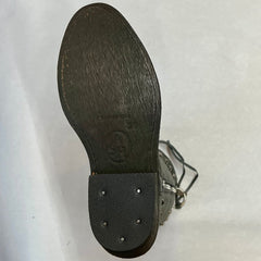 ASH ITALIA Women's •Cameron • Studded Western boot Grey  Leather 36M