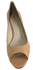 Womens's "Shoes n More" by J.LITVACK  •Nude Patent Leather• Open-Toe  Pump - ShooDog.com