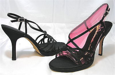NINA Women's Gish Sandal - Black Luster Satin - SZ 10M NIB - MSRP $79! - ShooDog.com