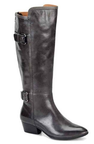 SOFFT Women's Palleteri Tall Leather Boot- Shadow Grey 6M