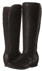 Women's Cougar •Flexy• Wide Calf Water-proof  Knee boot - Black - ShooDog.com
