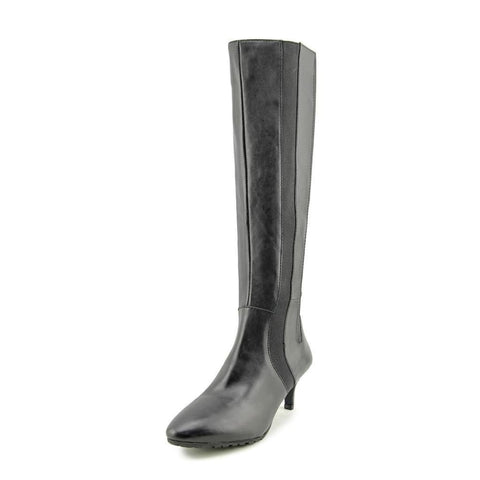 TAHARI •Fiore• Knee-High Boots Black Leather 5.5M