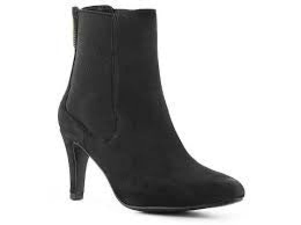 Ellen Tracy •Cohen • Chelsea Boot -Black Suede Leather- - ShooDog.com