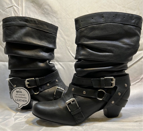 MIA Women's • Silverado • Boot - Black Leather 8.5