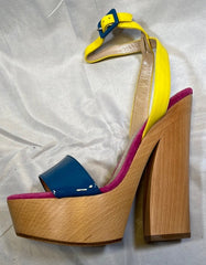 JEAN-MICHEL CAZABAT Women's • Whitney • Wood  Platform Sandal